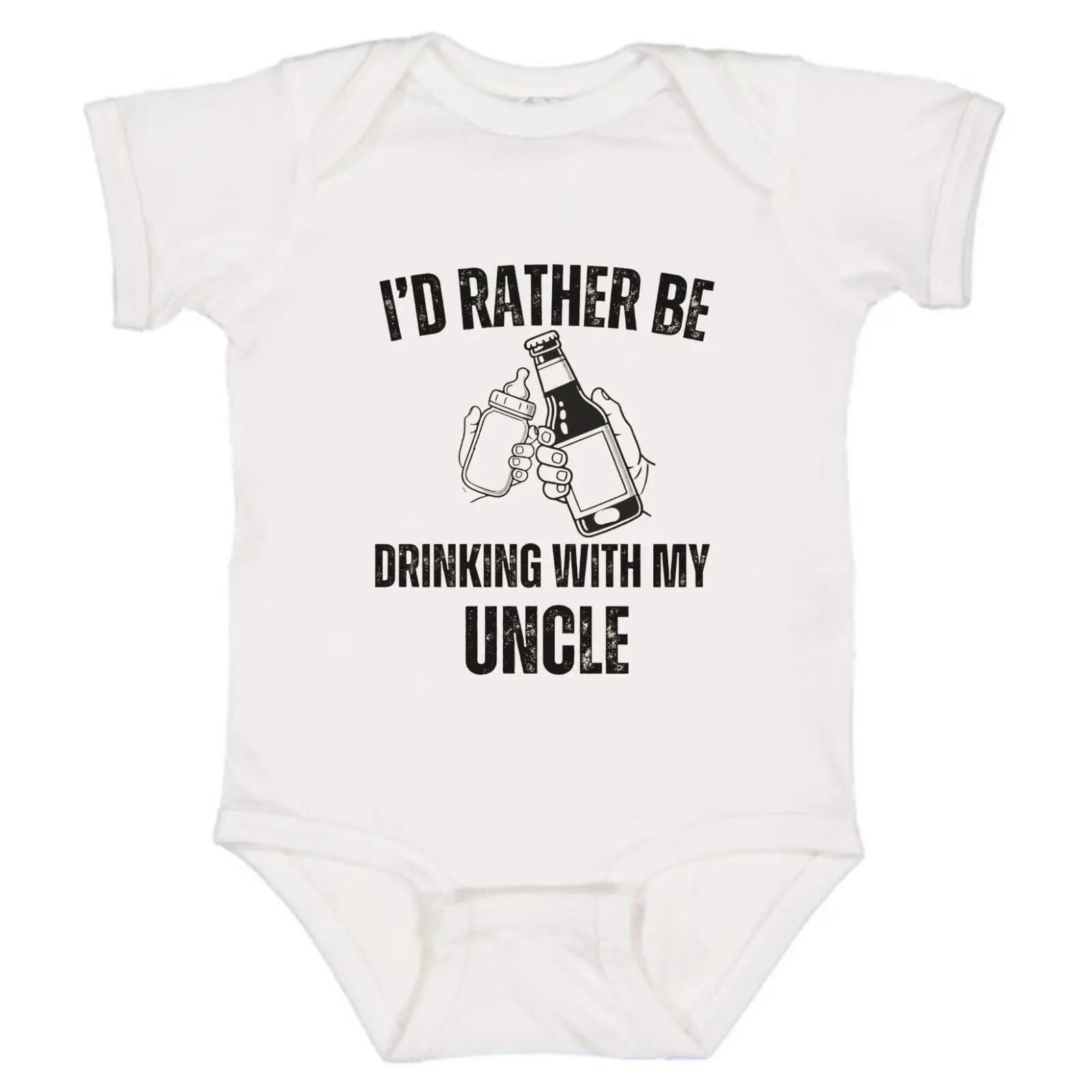 Id Rather Be Drinking With My Uncle Baby Onesie, Funny Baby  Clothing, Newborn Baby Bodysuit, Baby Clothes,   Bodysuits & One-pieces