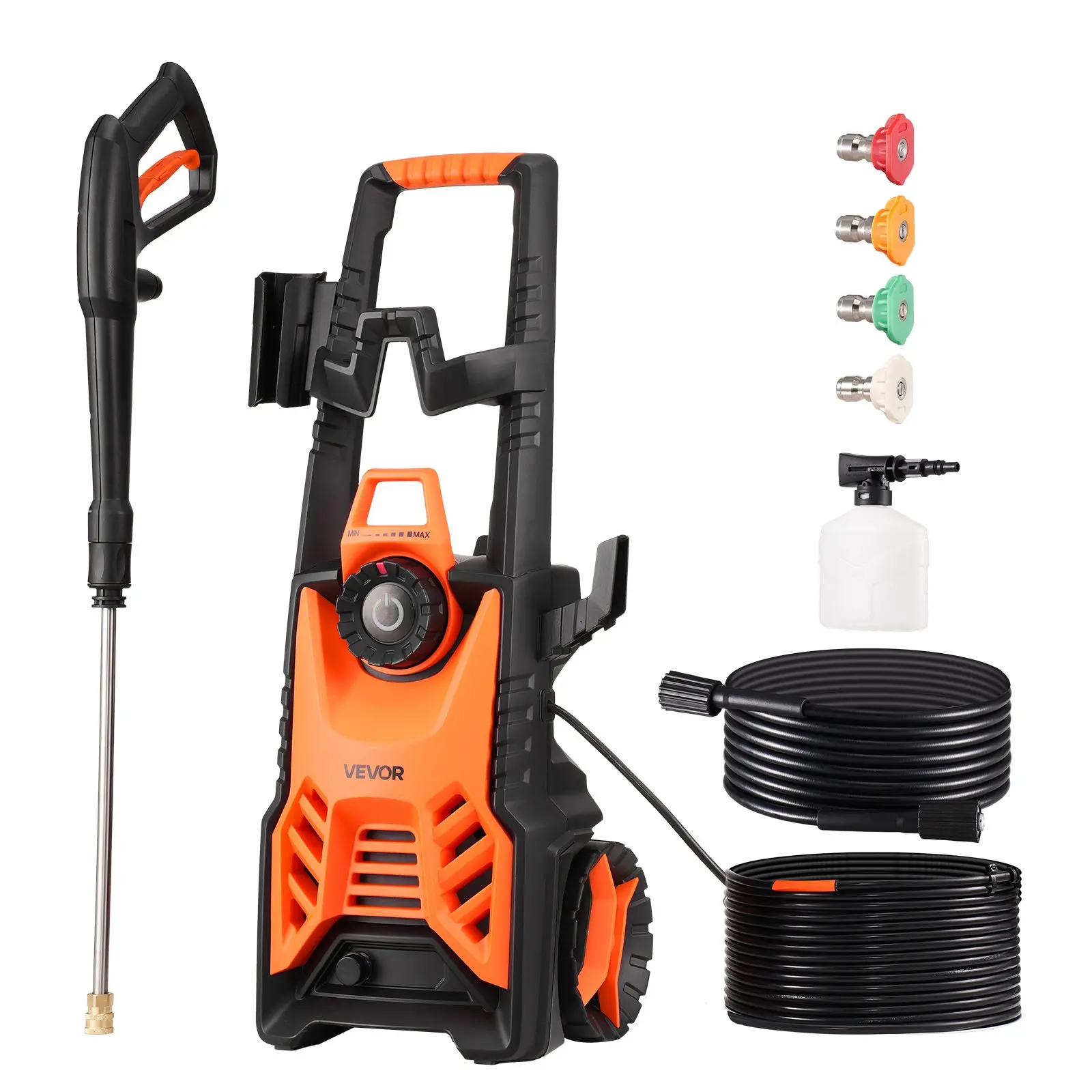 【Summerfinds】Electric Pressure Washer Max 4500 PSI 3.2 GPM With Pressure Adjustment