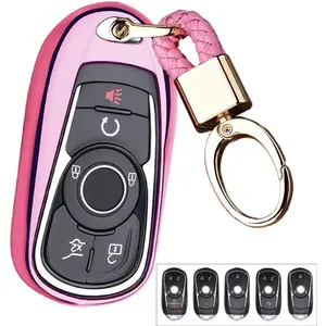(TM tpu smart remote Key Fob case Cover For Buick Verano Lacross Encore Envision Enclave
