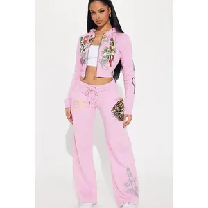 Ed Hardy Tiger Roar Pant - Pink Q