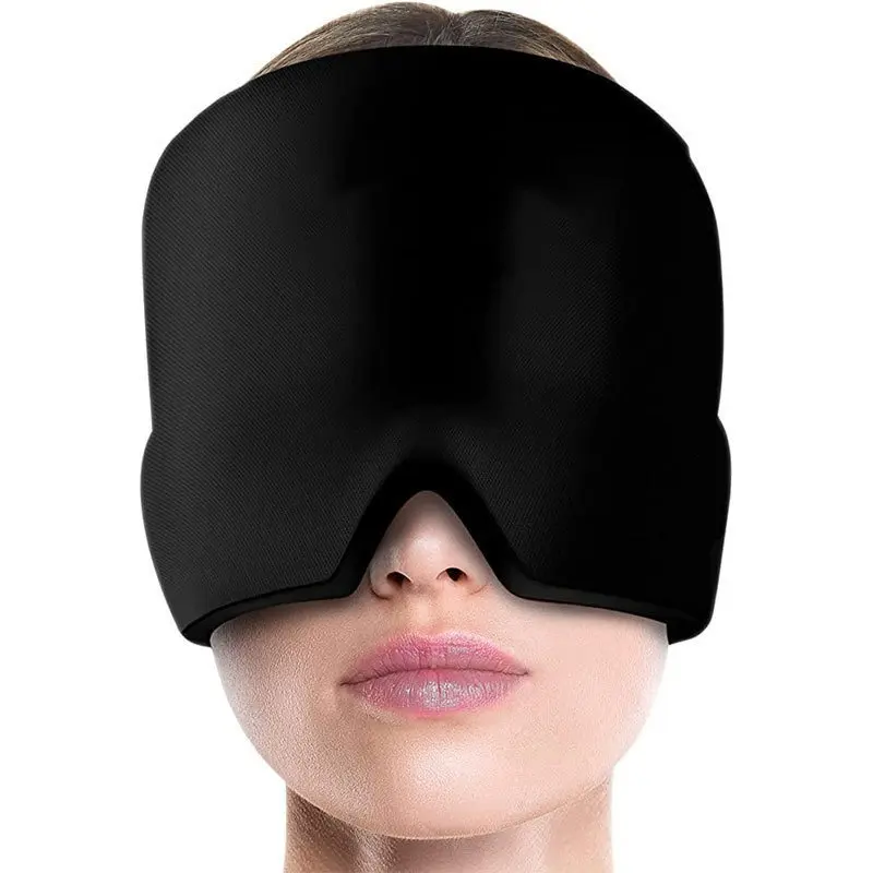 Ice pack eye mask, gel cooling head wrap, cooling face mask – helps relieve tension, eye bags, and stress. Suitable for use at home, before bed, and in the office