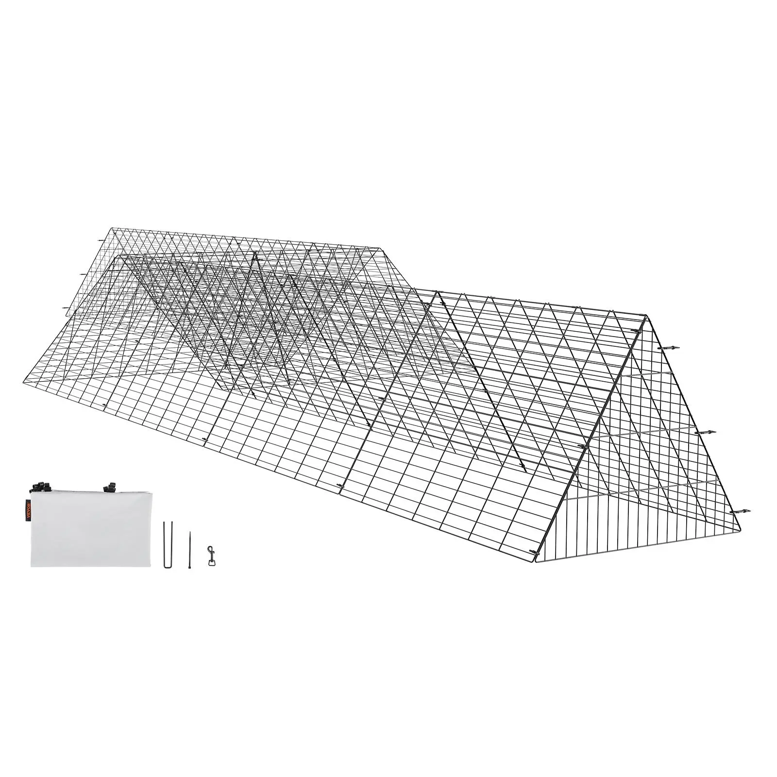 【summerfinds】VEVOR Chicken Tunnels, 287 x 78.7 x 24.2 inch(LxWxH) Chicken Tunnels for Yard, Portable Chicken Tunnels for Outside with Corner Frames, 2 Sets, Suitable for Chickens, Ducks, Rabbits