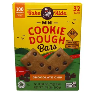 Bake Ride Mini Chocolate Chip Cookie Dough Bars 0.88oz 32 count