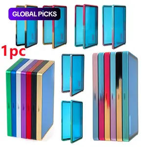 1pc/5pcs For PSA, CGC, BGS Graded Cards Certified Card Bumper Guards Protector Holder with Alloy Frame, Stackable Magnetic 35pt Trading Card Slab Case with Clear Durable Glass, UV Protection Display Storage for Baseball Football Sports Games Cards Slab