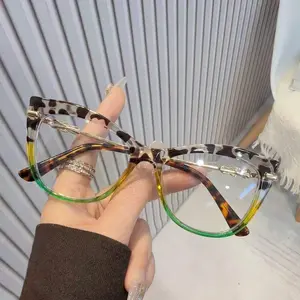 New Western style fashion cat-eye large frame high-quality light luxury glasses, clear reading glasses for women, youthful and elegant minimalist design, 1.0 to 4.0 diopters, suitable for daily computer use, perfect gift for gifting Trending Eyeglasses