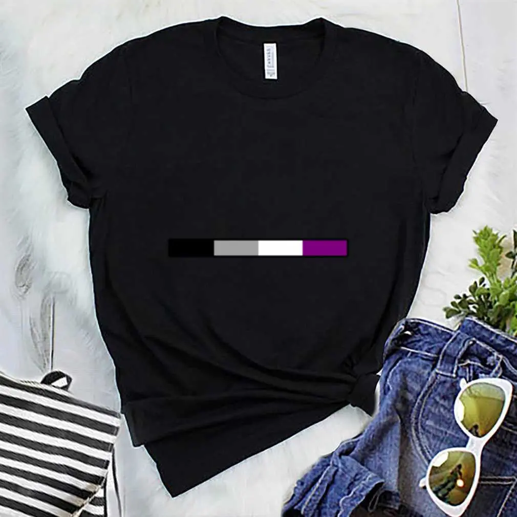 Subtle Asexual Pride Flag Strip  T-Shirt