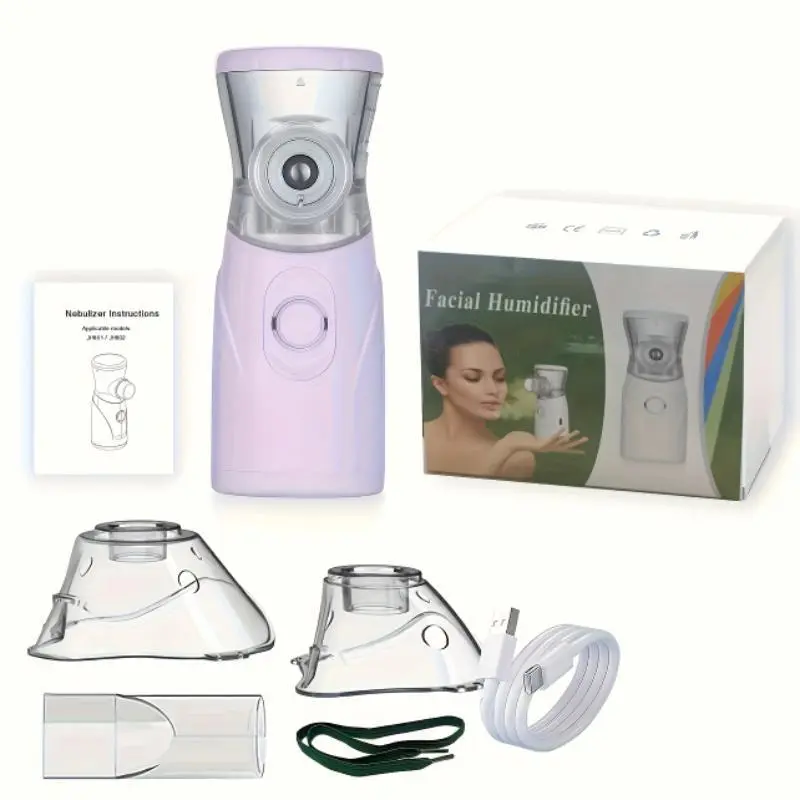 Portable Handheld Humidifier for Deep Cleaning and Hydration, USB Rechargeable Travel-Friendly Design for Home & Office Use, USB Humidifier Machine, Usb Powered Humidifier
