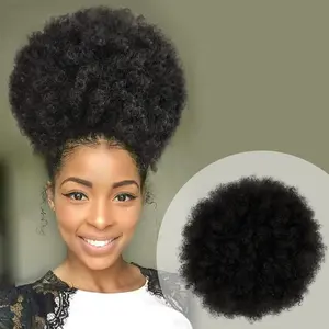 Instant Glitz Synthetic Drawstring Ponytail Retro Puff Large