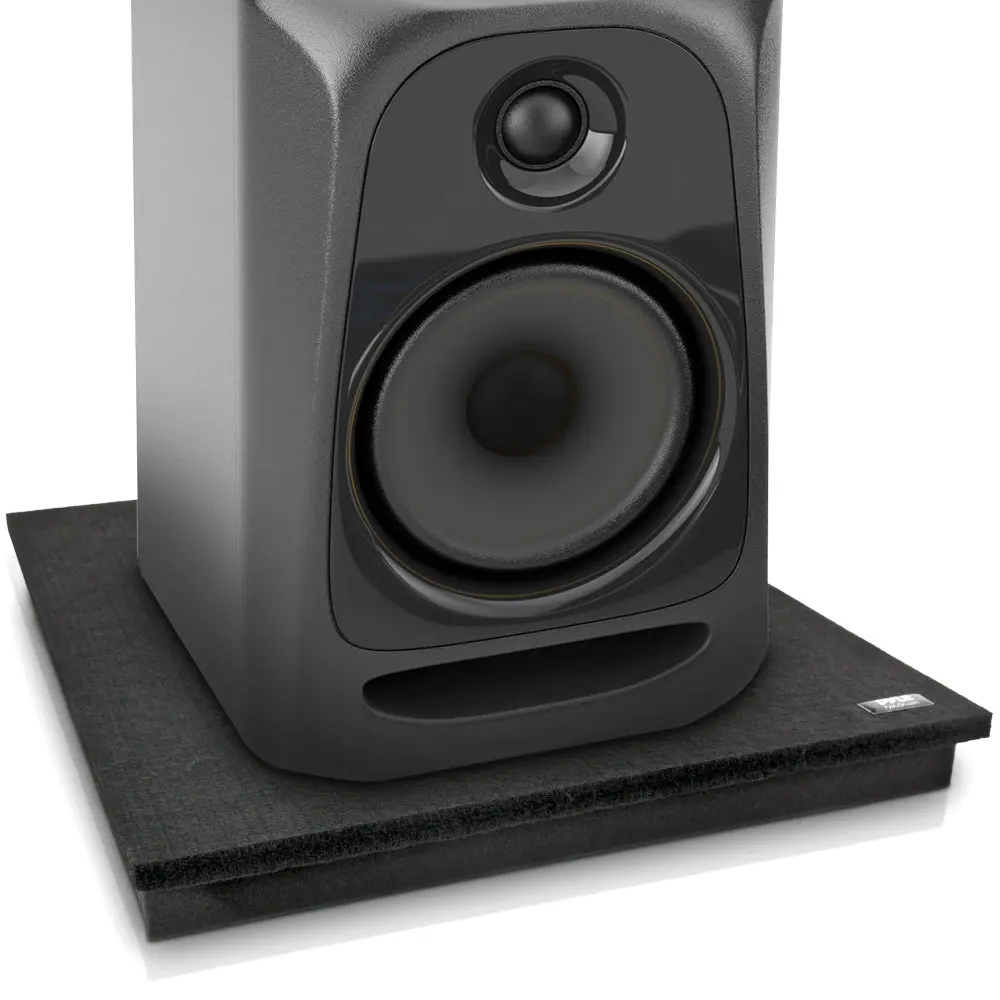 High-Density Foam Speaker Riser |  Sound Dampening Base for Studio Monitors, PA Speakers, Subwoofers & Loudspeakers - Supports Up to 110 lbs - Perfect for Stage & Studio Use