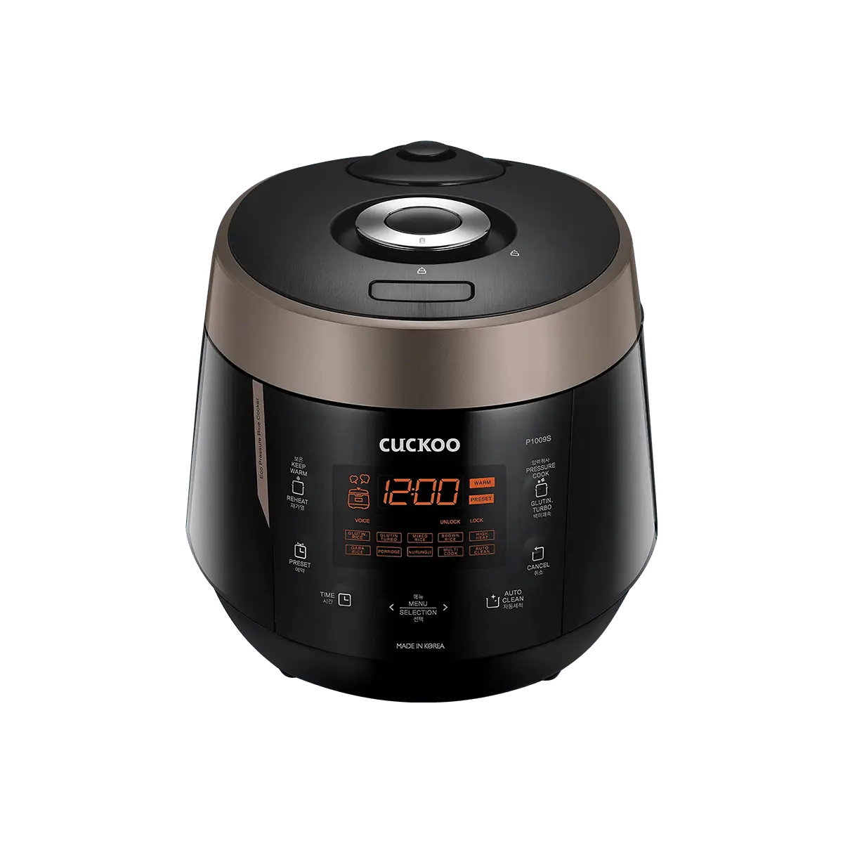 Cuckoo CR-1009S Smart Electric Pressure Cooker 10-Cup Rice Cooker Multi-Function High Pressure Pot