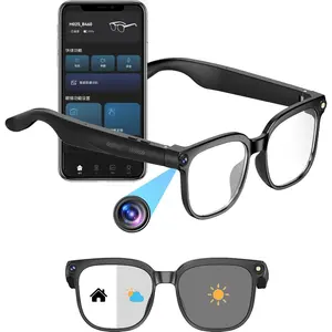 800W Ai  Glasses with Camera 1080P  Video Recording, AI Translator for 160 Languages, GPT Object Recognition,  Audio, Photochromic Lenses, 290mAh Long  for Travel  Outdoor