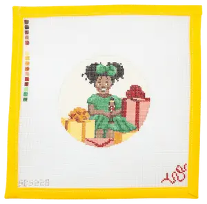 Girl with Nutcracker - Heritage Christmas Collection Needlepoint Canvas