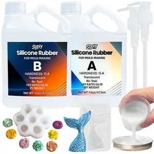 Liquid Rapid Solid Resin for Silicone Molds, Professional Craft Material, Ideal for Epoxy Casting Projects, Holiday Handmade Gifts, Handicraft