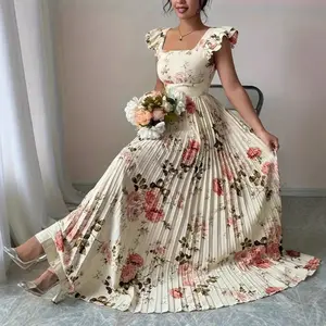 Spring New Women's Printed Temperament Dress