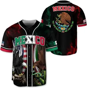 Mexico Baseball Jersey Shirts, Jersey De Mexico Flag Jersey for Men Women Youth Kid, Mexican Eagle Unisex Shirt Sports Gifts #4