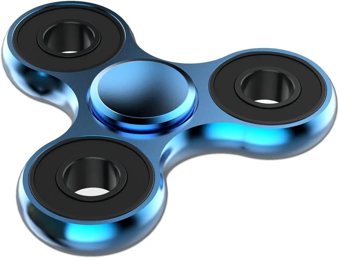 Brass Fidget Spinner Toy for 3+ Years, Ultra-Durable Precision Hand Spinner with Stainless Steel Bearing, 2-5 Min High-Speed Spins, EDC Focus Aid for ADHD & Anxiety Stress Relief
