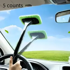 Car Windshield De-Icing Brush Set, Vehicle Wash Kit, 5-Piece Car Window Cleaning Kit, Easy-to-Use High-Quality Car Detailing Brushes for Efficient Cleaning, Essential Tool for Car Maintenance, Car Detailing Tools, Car Detailing Accessories