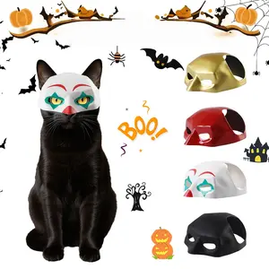 Halloween Cat Mask, Lightweight Design, Perfect for Costumes & Parties, Party Ready, Fun, Themed, Unique Accessory for Adult Cats, Medium Pet Size