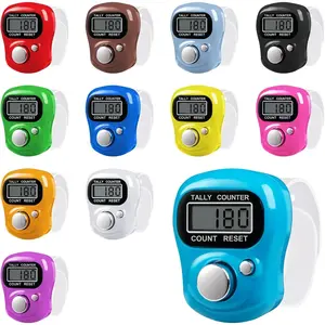 12 Pack Electronic Finger Counter, 5 Digit LCD Electronic Digital Display, Hand Tally Clicker Counter, Digital Handheld Tally Counter, Counting for Golf, Goods Counting, Lap, Knitting