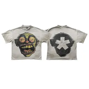 Y2K Graphic Hysterical Goblin Printed Oversized Tshirt