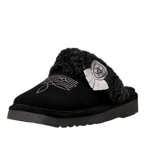Women's Ariat Jackie Square Toe Slipper - Black