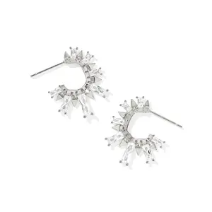 Kendra Scott Macie Huggie Earrings - Silver