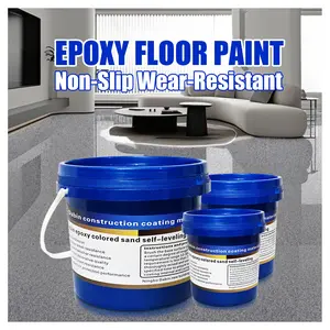 2025 New Waterproof Epoxy Colored Sand Floor Paint, Epoxy Floor Paint, for High Gloss Marble Effect Garage Coating,,for Basement,Wood Floors,Garage,Outdoor