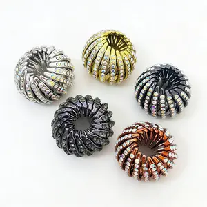 【One color will be shipped randomly】Bohemian Style Bird Nest Magic Hair Clips Set Elegant Hollow-Out Round Plastic Hair Bun Accessories for Women with Wedding Festival Hair Decor L03