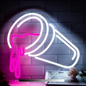 Creative Drink Design Neon Sign, Dimmable Neon Sign, USB Powered Neon LED Light, Atmosphere Neon Sign for Home Party Decoration