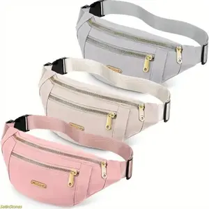 3-pack of waterproof waist packs is unisex and features adjustable shoulder straps, making it suitable for sports, running, workouts, walking, and travel.