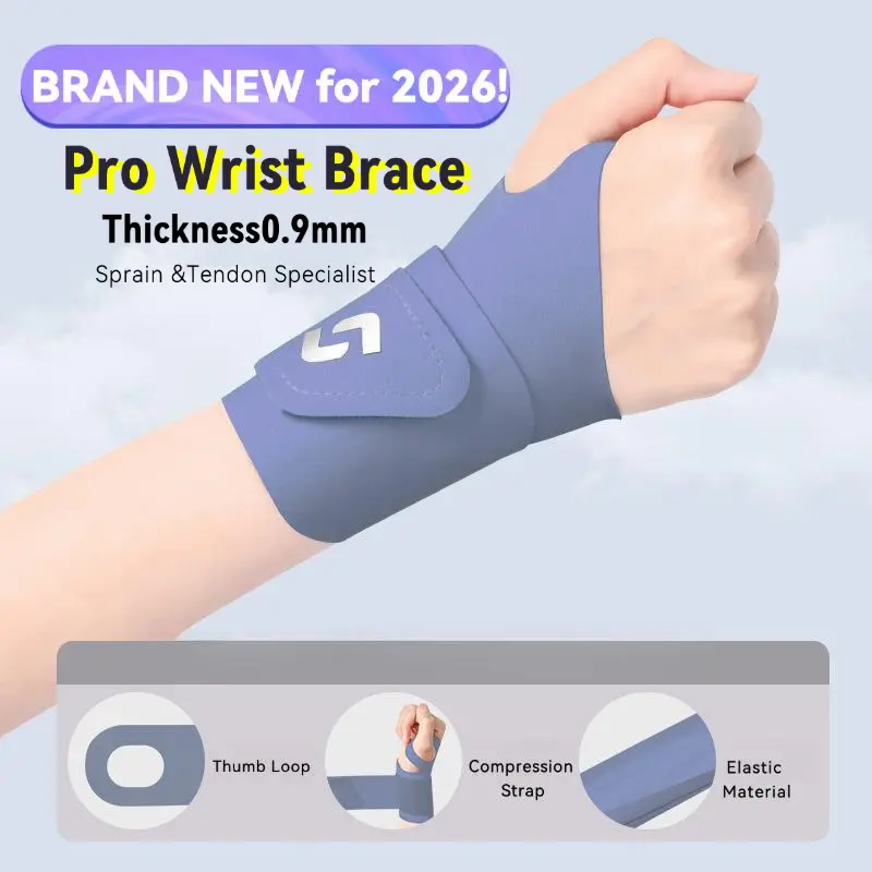 2026 Spring 2-Pack Wrist Brace Wraps - Adjustable Compression, Breathable, 7a Anti-Bacterial, Thumb Loop for Pain Relief, Stability, Tendonitis, Carpal Tunnel | Sports Wristbands, Fitness Accessories