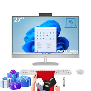 HP 27" FHD Touch All-in-One PC, Intel Core Ultra 7 155U, 32GB RAM, 1TB SSD, Adjustable Height, Shell White, Windows 11 Home, Bundle Accessory
