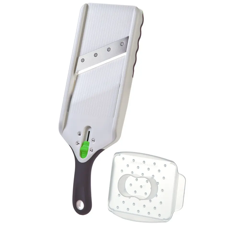 Stainless Steel Blade Easy Adjustable Mandolin Slicer for Perfect Vegetable Cuts