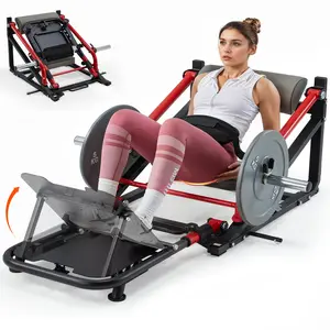 [2 PACKAGE SHIPPING] YODOLLA Hip Thrust Machine with Adjustable Footboard, 800LBS Plate-Loaded Glute Bridge Machine with Weight Holder, Heavy Duty Home Gym Butt Muscle Building and Shaping for Men&Women