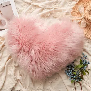 Heart-Shaped Pillow Cover Set, & Options, Soft Plush Material, Ideal for Home Decor, Car Use, Bedroom, Sofa (no Insert)