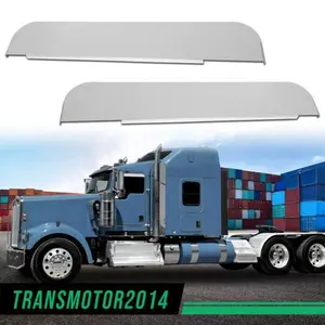 5" Chop Top Door Trim Replacement fit for Kenworth T600 T660 T800 W900 Trucks,2pcs Top Door Trim fit Daylight & Non-Daylight Doors Stainless Steel 5 Inch Drop Polished Cover Parts G-PLUS