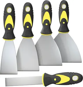 5 Pcs Putty Knife, Set, 1" 2" 3" 4" 5" Scraper, Spackle Knife, Paint Scraper, Scraper Tool, No Rusting, Perfect For Repairing Drywall, Removing Wallpaper, Mud, Plaster Scraping