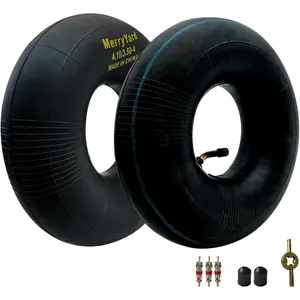 2-Pack of 4.10/3.50-4" Inner Tubes TR87 Bent Valve Stem High Airtightness Heavy Duty Replacement for Hand Truck Wheelbarrows Mowers Utility Wagon More for 410/350-4 Wheel