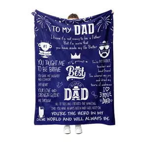 To My Dad Blanket, Dad Blanket, Family Blanket, Father Blanket, Custom Gift For Dad, Gift For Dad, Fathers Day Gift, Gift For Dad Birthday