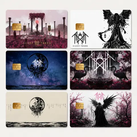 Sleep Token Card Skin, Vessel Take Me Back to Eden Credit Card Sticker Gift for Worship, Even in Arcadia Vinyl Stickers