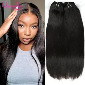 Queenlike 15A Super Double Drawn Vietnamese Raw Bone Straight Human Hair Bundles 1/3/4 PCS Top Bundles Human Hair Extensions