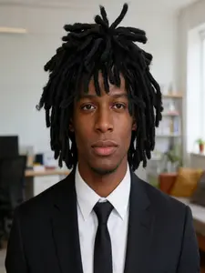 Jamaican Short Dreadlock Wig, Braided Dreadlock Wig for Men & Women, Rock Hippie Funny Wig, Halloween Costume Party Wig