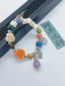 D.Long Life & Wealth · Jiedezhen Dibaoyuan Porcelain Bead “Ruyi” Bracelet