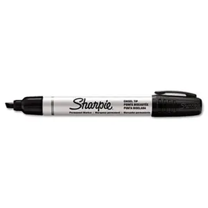 212 MAIN Sharpie Pro Chisel Tip Permanent Marker - Black, Open Stock, Long-Lasting Permanent Ink, Oval Shape