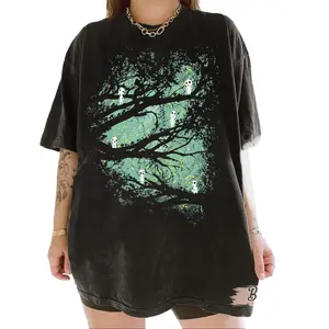 Princess Mononoke Kodama Comfort Colors T-Shirt, Vintage Ghibli Movie Shirt, Fantasy Anime Lovers Tee, Cute Gift