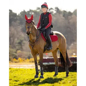 IT07599 LeMieux Suede Close Contact Square English Saddle Pad - Chilli
