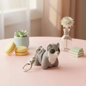 Baby Wolf Keychain