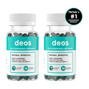 2P-Full Body Odor Neutralizer – Internal Deodorant Supplement with Natural Extracts, 30 Count Edible Dietary Vitamin