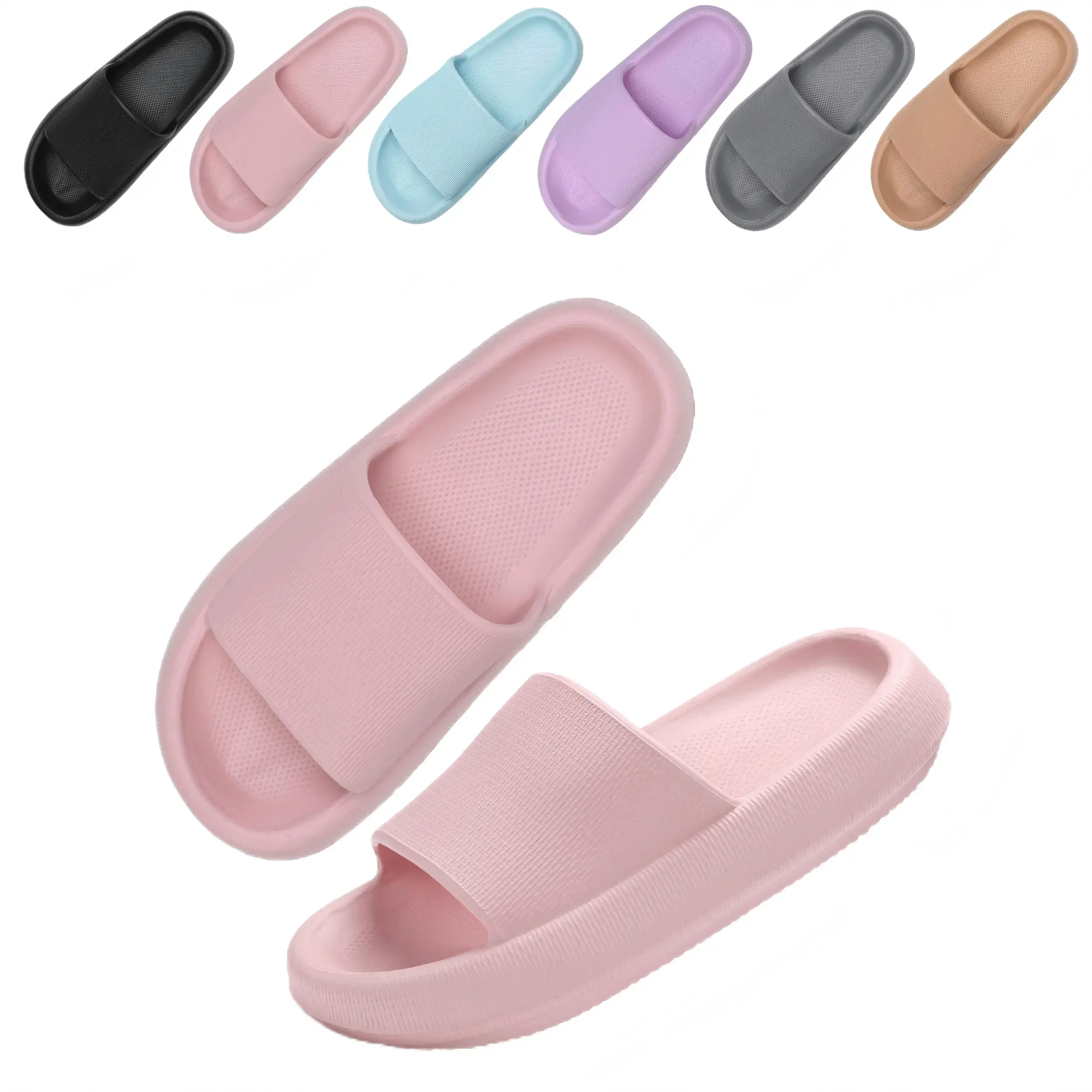 Ultra Comfy Unisex Slippers - Breathable Open-Toe Non-Slip Soft EVA Sole Slides for Men's & Women's Indoor Activities - Soft, Lightweight, and Cozy for Lounging Around the House