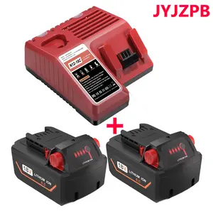 JYJZPB Rapid Charger for Milwaukee M-12 M-18 Lithium Ion Battery, Compatible for Milwaukee 12V 18V 48-59-1812 48-11-2420 48-11-1815 48-11-1840 48-11-1841 48-11-1828 48-11-1850 Power Tools Batteries milwaukee 18-volt tools